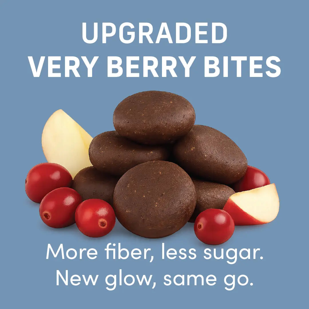 New Very Berry Fiber Bites with more fiber and less sugar