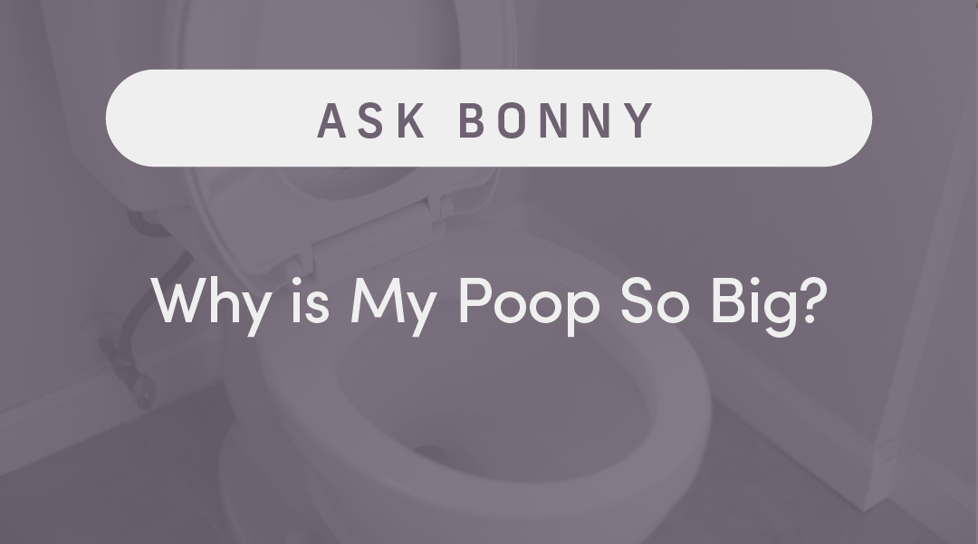 why is my poop so big?