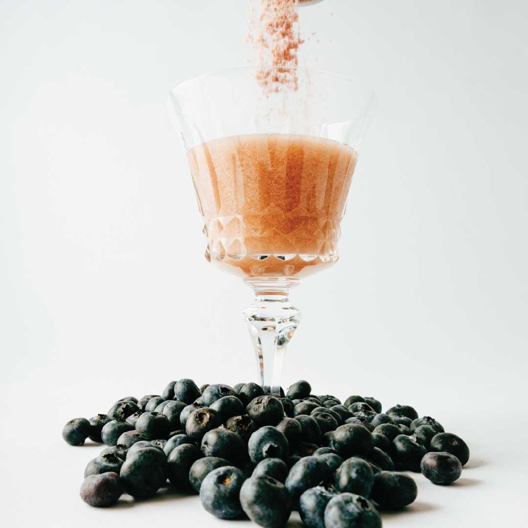 Bonny Prebiotic Fiber Powder with real blueberry powder