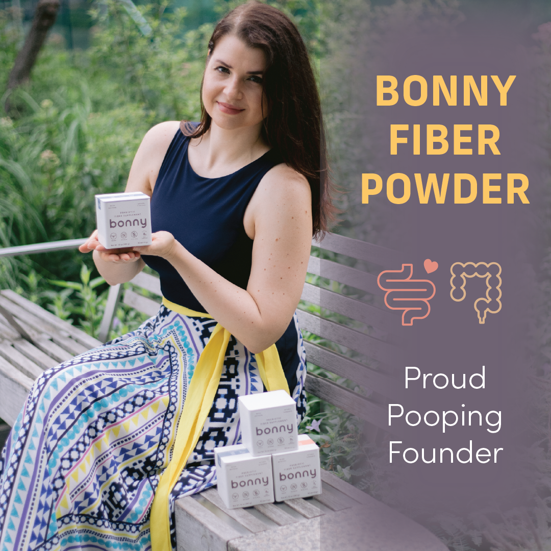 Proud Pooping Founder of Bonny fiber supplements