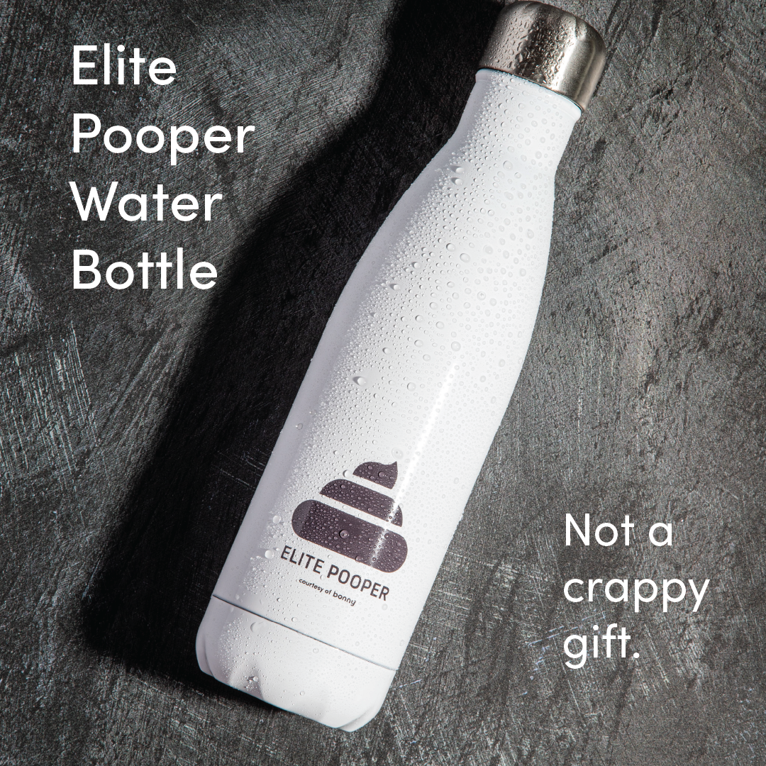 Elite Pooper Water Bottle by Bonny Fiber