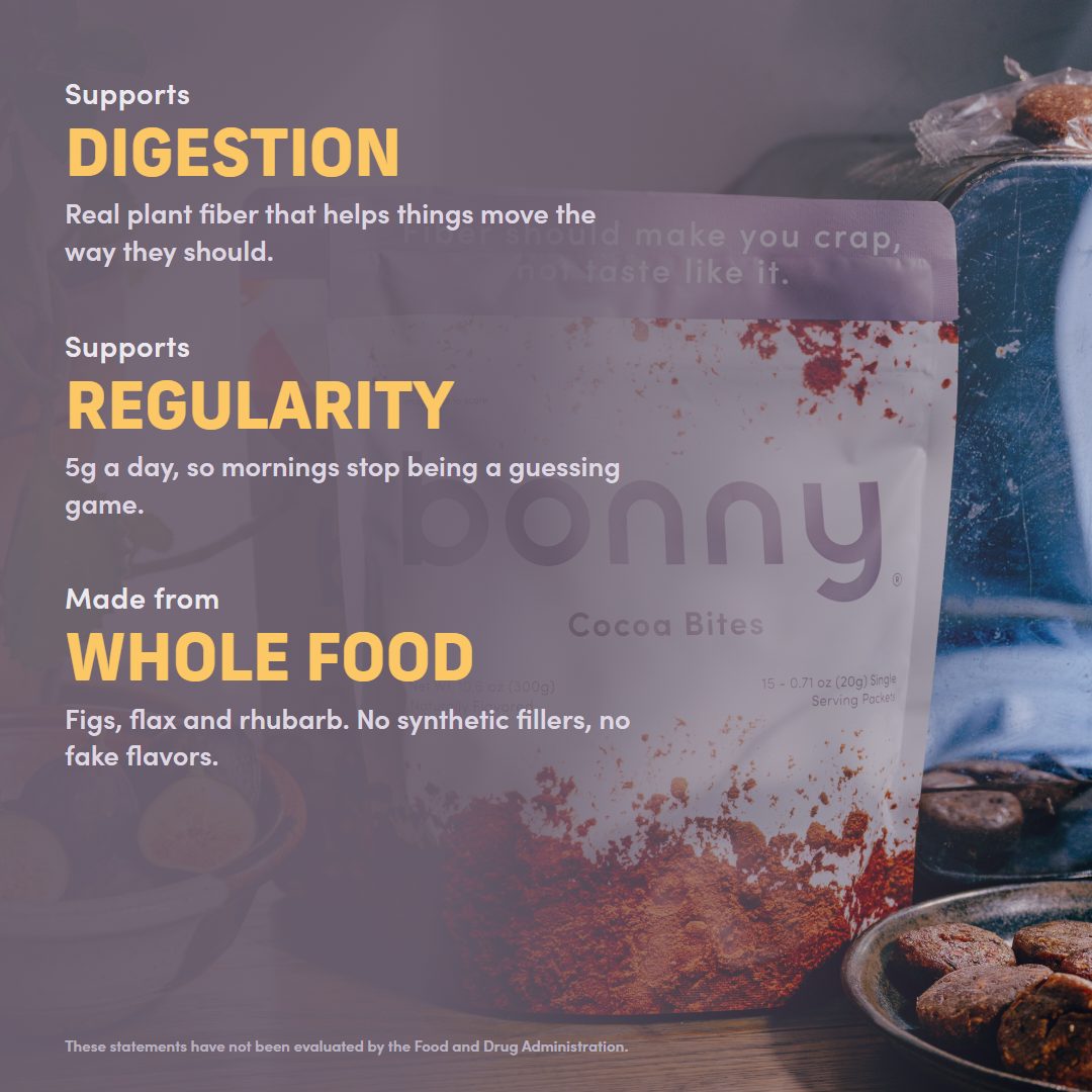 Bonny bites support digestion and regularity